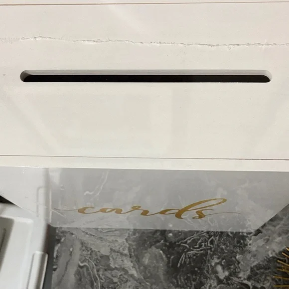 White Card Box with Gold Lettering - Picture 2 of 4